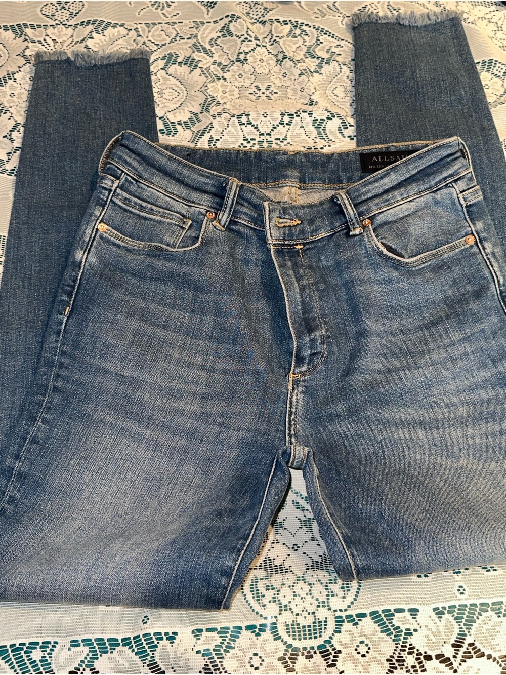 AllSaints Light Blue Denim Jeans Waist W31